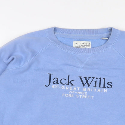 Womens UK Size 6 Jack Wills Blue Pullover Sweatshirt