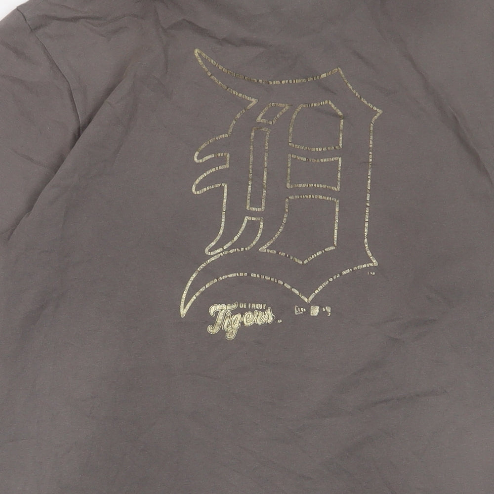 New Era Mens Beige Cotton T-Shirt Size M Crew Neck