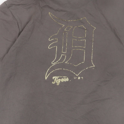 New Era Mens Beige Cotton T-Shirt Size M Crew Neck