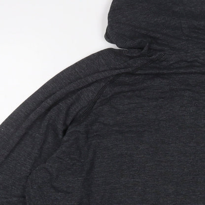 Cheetah Mens Grey Cotton Pullover Hoodie Size M