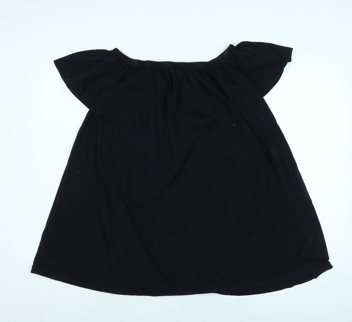 Womens UK Size 12 ASOS Black Basic Blouse