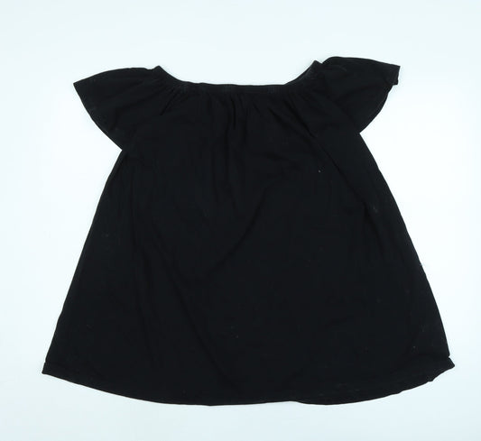 Womens UK Size 12 ASOS Black Basic Blouse