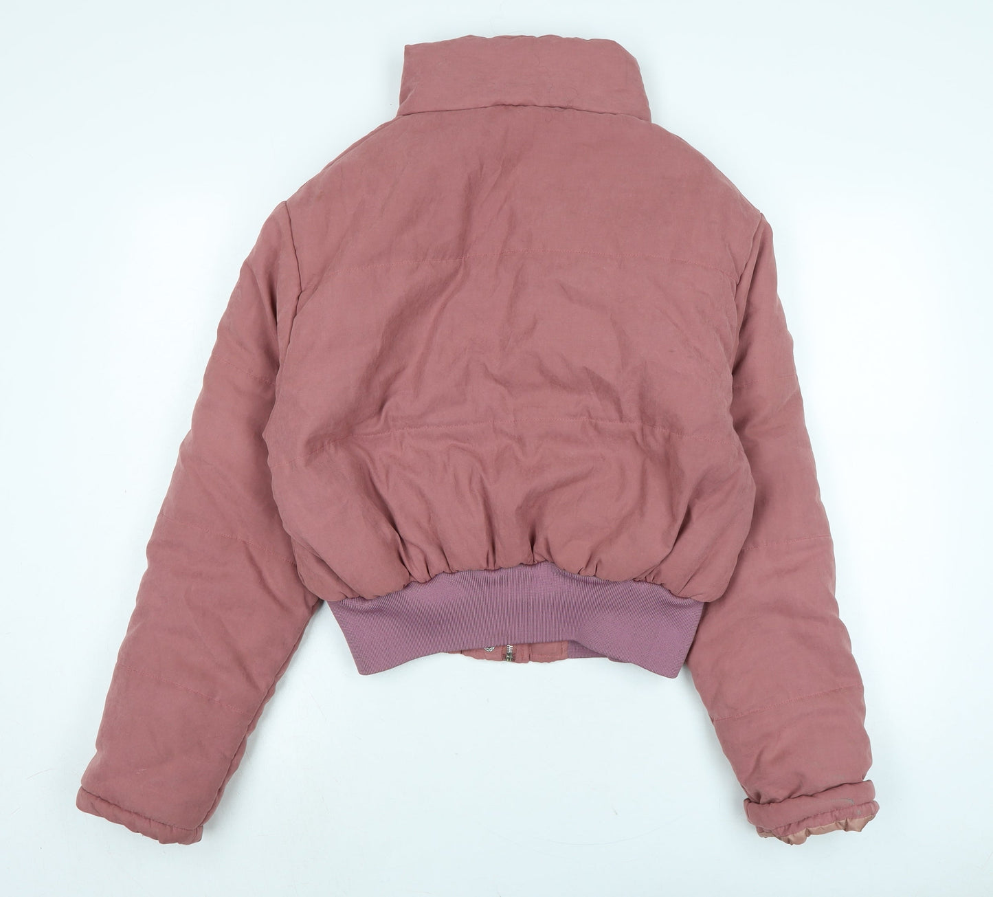 Womens UK Size 16 PRETTYLITTLETHING Pink Quilted Coat