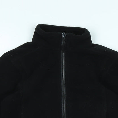 Keswick Boys Black Mock Neck Polyester Full Zip Jumper Size M Zip