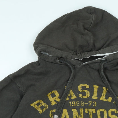 Deluxe Laundry Mens Grey Cotton Pullover Hoodie Size M