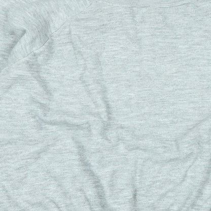 World famous Mens Grey Cotton Pullover Sweatshirt Size M - World famous