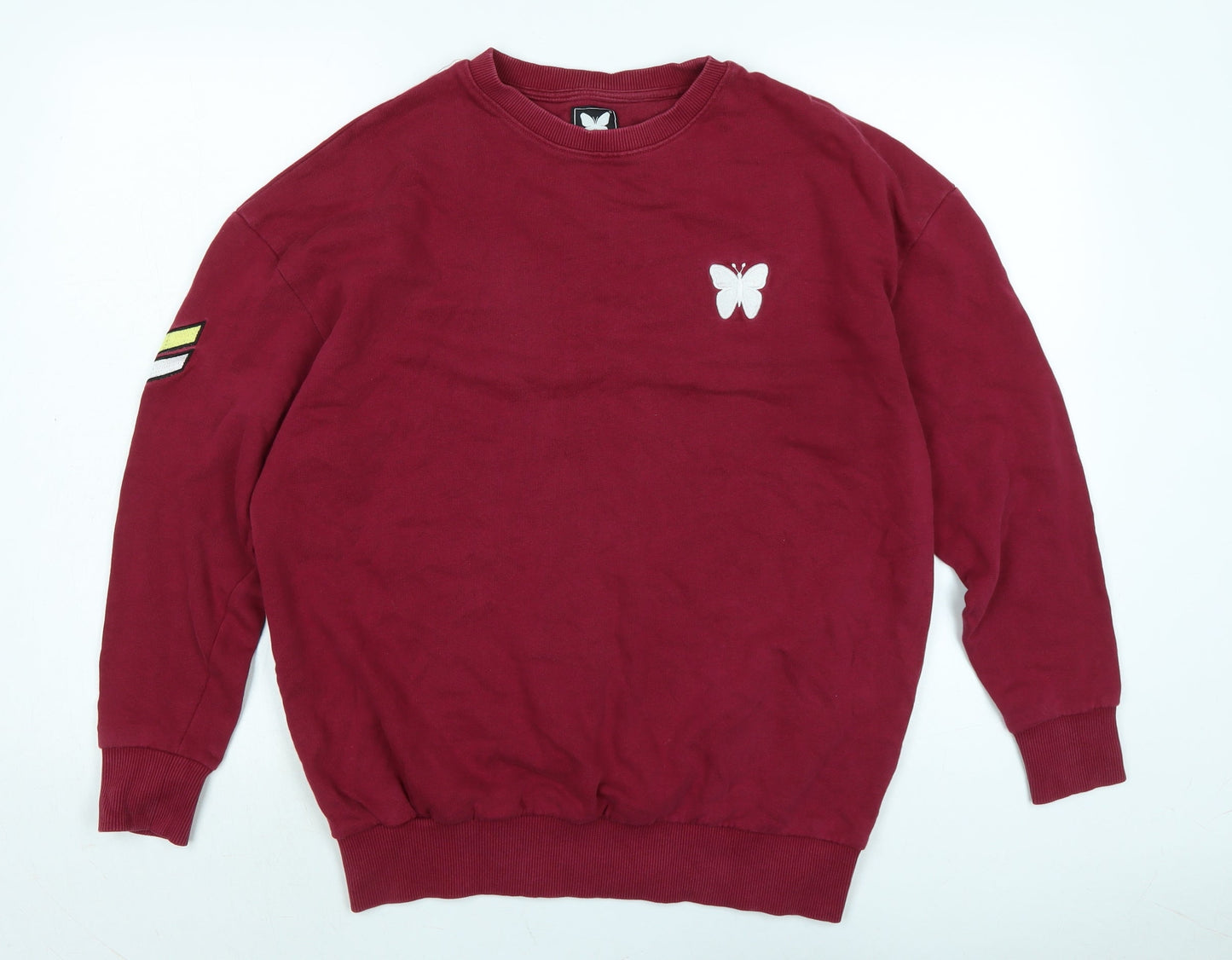 Good For Nothing Womens Red Cotton Pullover Sweatshirt Size S - Good for Nothing