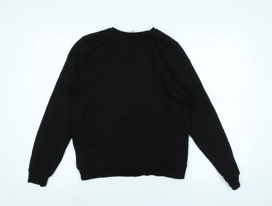 Womens UK Size 8 Disney Black Pullover Sweatshirt