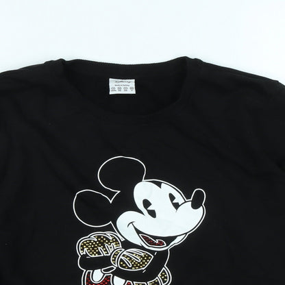 Womens UK Size 8 Disney Black Pullover Sweatshirt