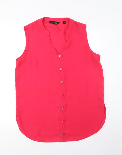 Womens UK Size 12 Dorothy Perkins Red Basic Blouse