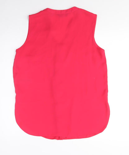 Womens UK Size 12 Dorothy Perkins Red Basic Blouse
