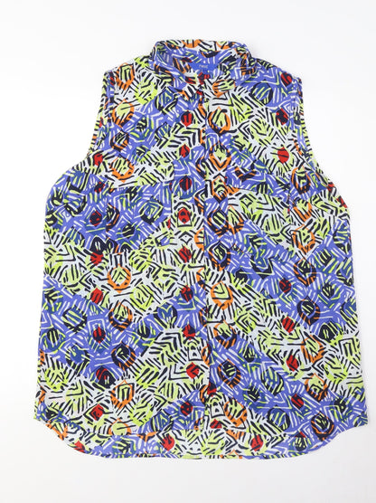 Womens UK Size L NEXT Multicoloured Basic Blouse