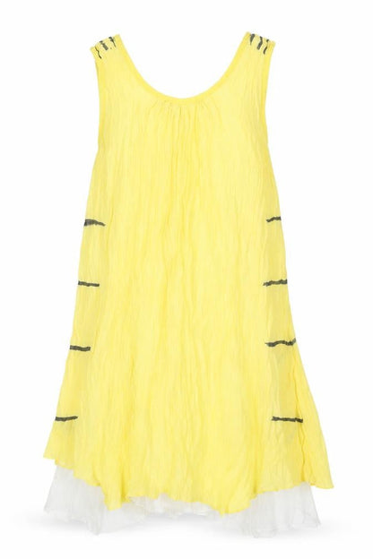 Womens UK Size 16 Autonomy Yellow Basic T-Shirt