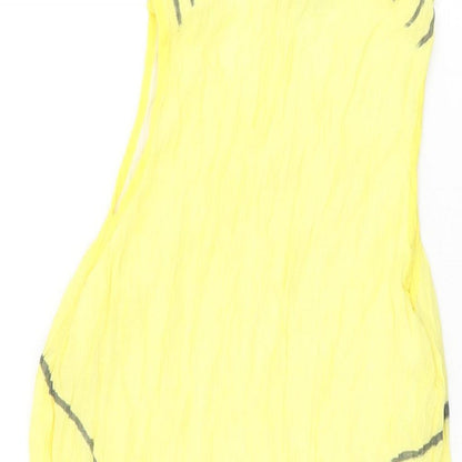 Autonomy Womens Yellow Viscose Basic T-Shirt Size 16 Round Neck