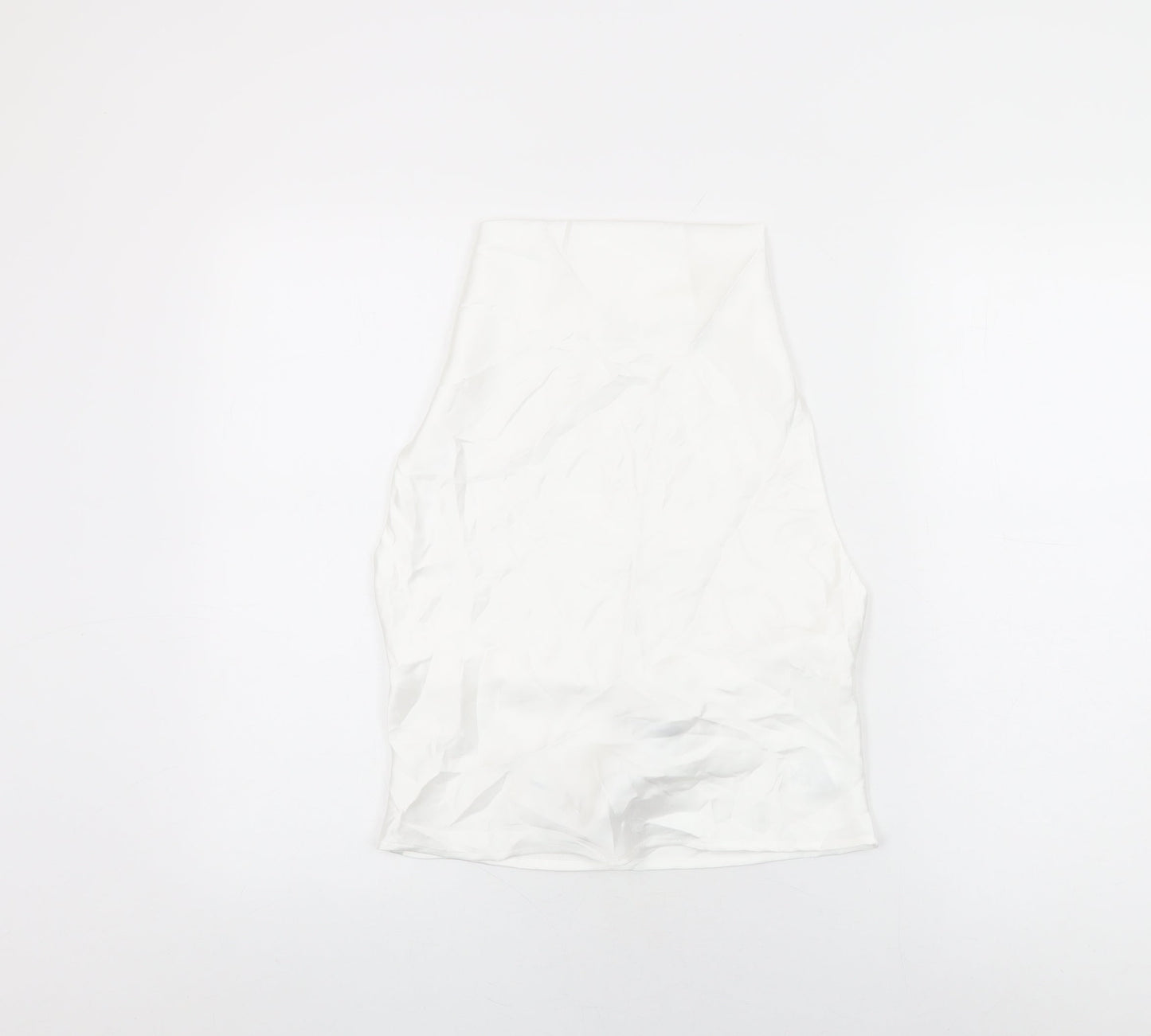Womens UK Size XS Zara White Basic Blouse