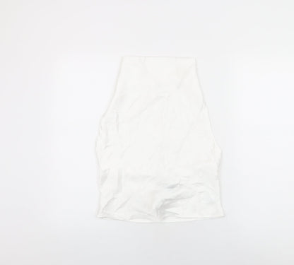 Womens UK Size XS Zara White Basic Blouse