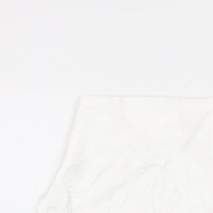 Womens UK Size XS Zara White Basic Blouse