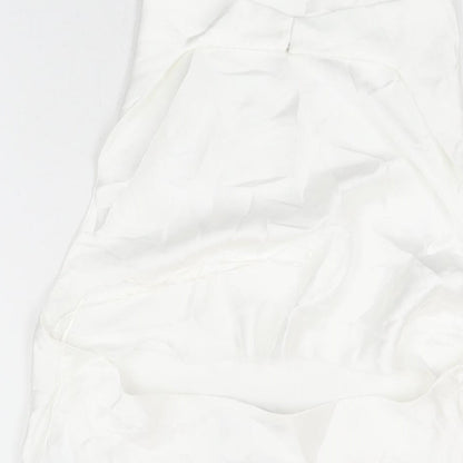 Womens UK Size XS Zara White Basic Blouse