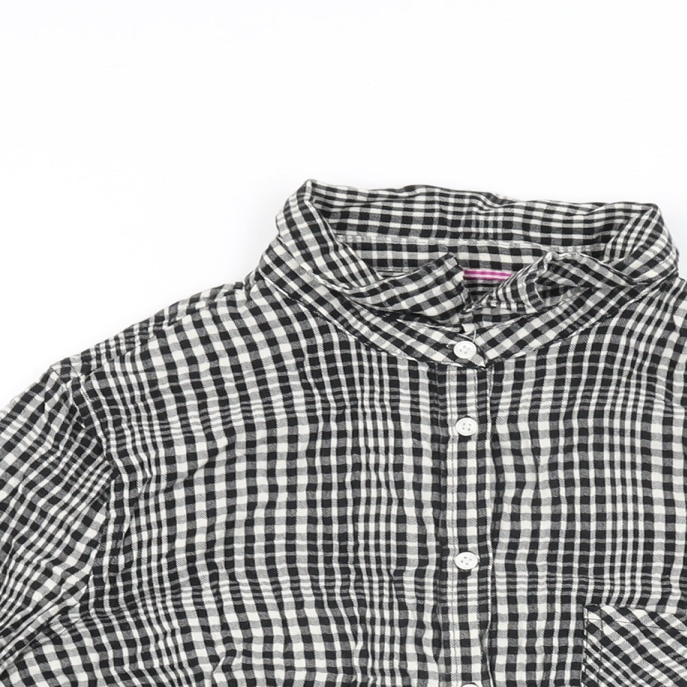 Womens UK Size L Merona Black Basic Button-Up