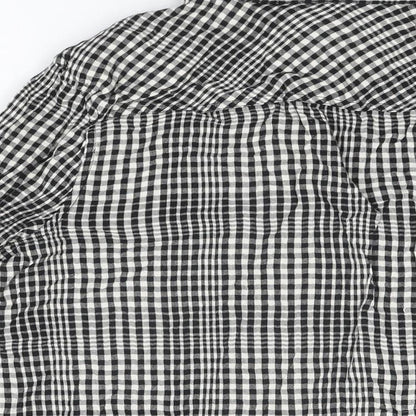 Womens UK Size L Merona Black Basic Button-Up