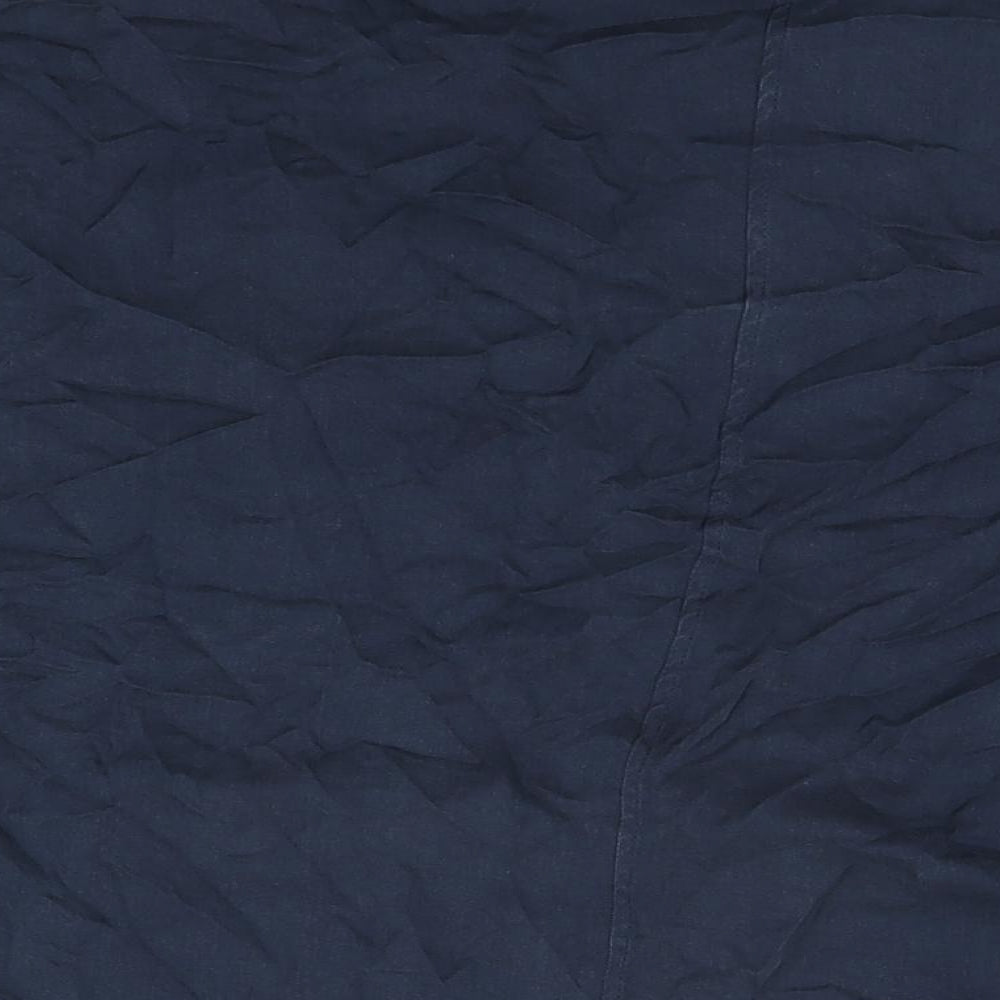 Womens UK Size 12 Per Una Blue Basic Button-Up