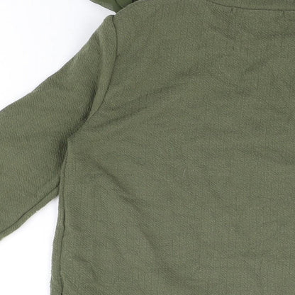 Majestic Legon Womens Green Polyester Basic T-Shirt Size M Round Neck