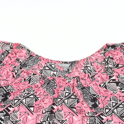 Womens UK Size 12 Suzanne Grae Pink Basic Blouse