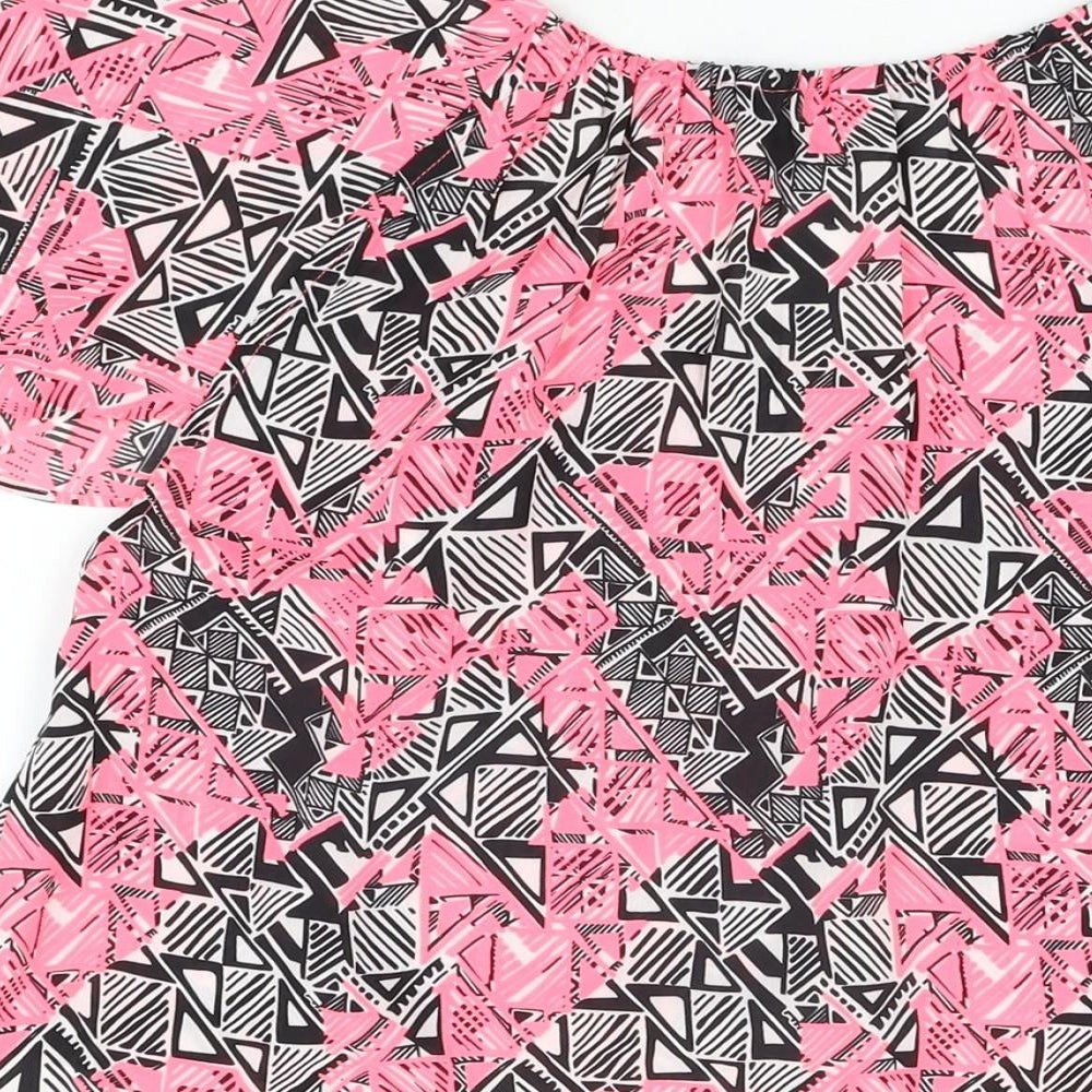 Womens UK Size 12 Suzanne Grae Pink Basic Blouse