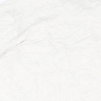 Marks and Spencer Mens Grey Cotton Polo Size XL Collared Button