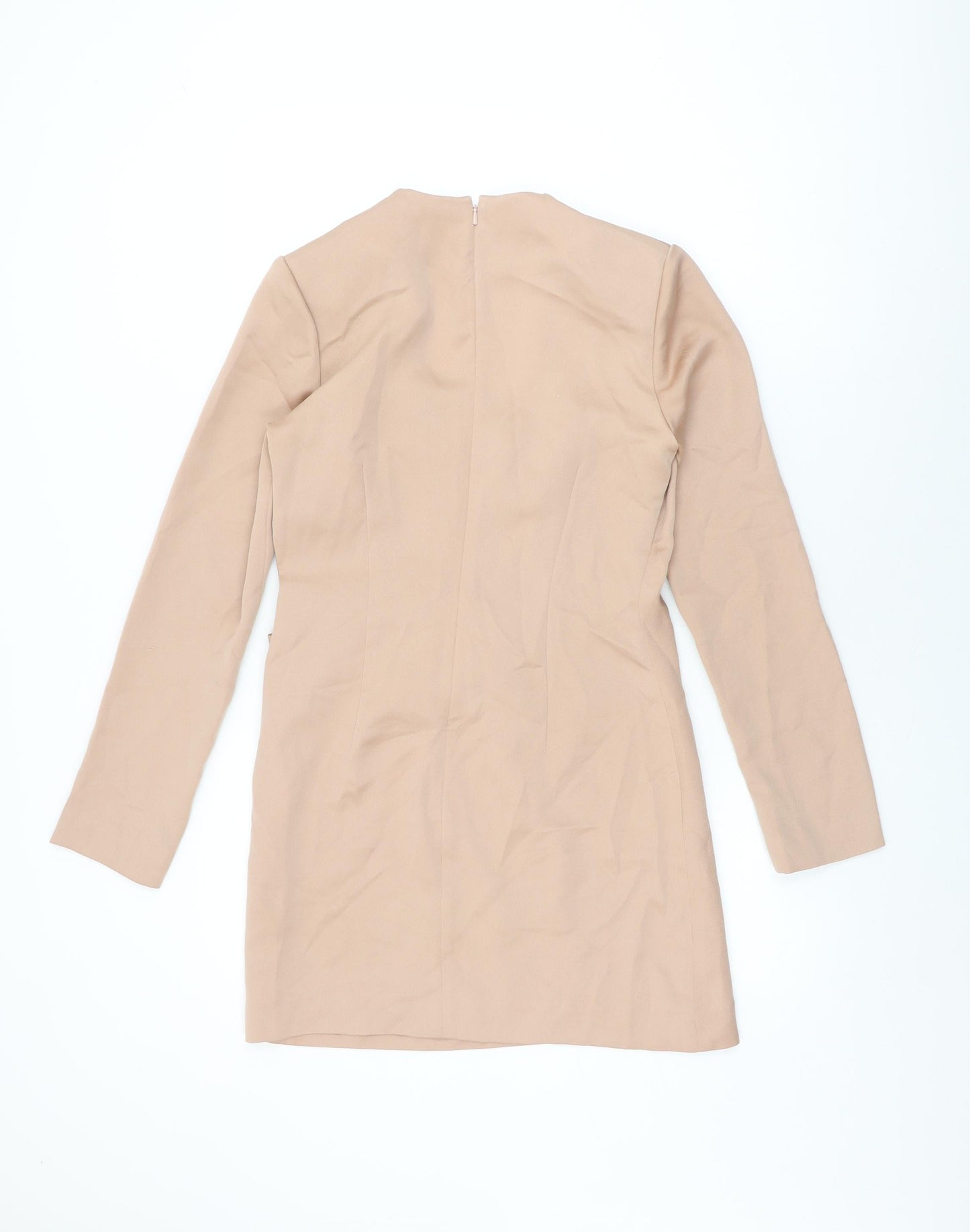 AQ/AQ Womens Pink Polyester Mini Size 10 Square Neck Zip