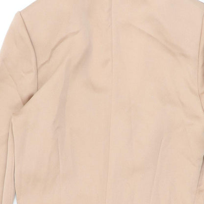 AQ/AQ Womens Pink Polyester Mini Size 10 Square Neck Zip