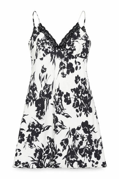 Marks & Spencer Womens White Floral Polyester Top Dress Size 14