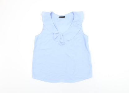 Womens UK Size M Dunnes Blue Basic T-Shirt