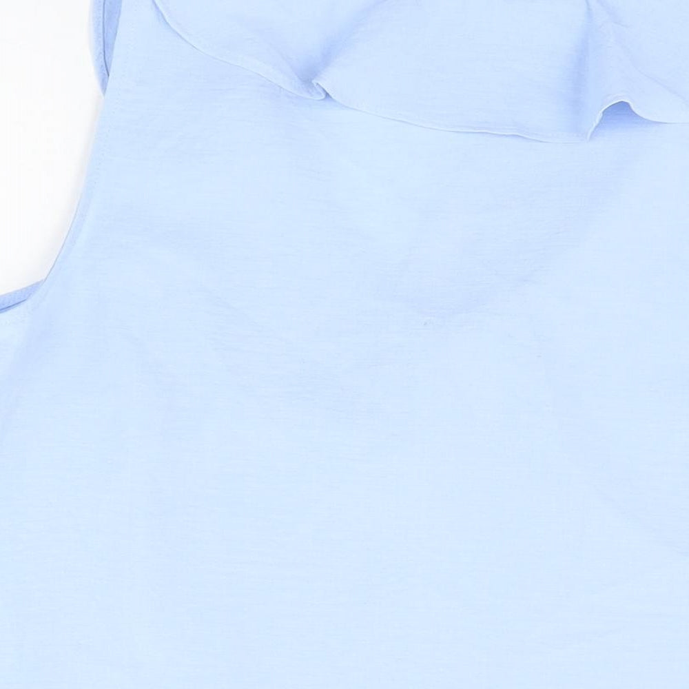 Womens UK Size M Dunnes Blue Basic T-Shirt