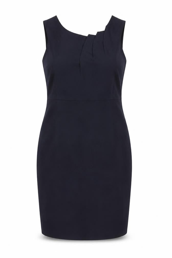 Dorothy Perkins Womens Blue Polyester Bodycon Size 16 Boat Neck Zip