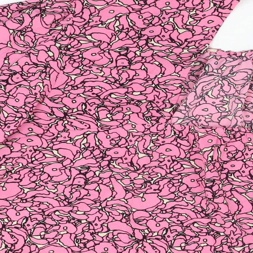 Womens UK Size L NEXT Pink Basic Blouse