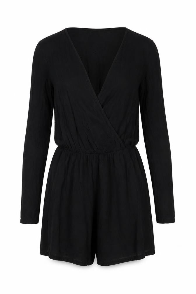 Womens UK Size 10 I SAW IT FIRST One-Piece Black Playsuit