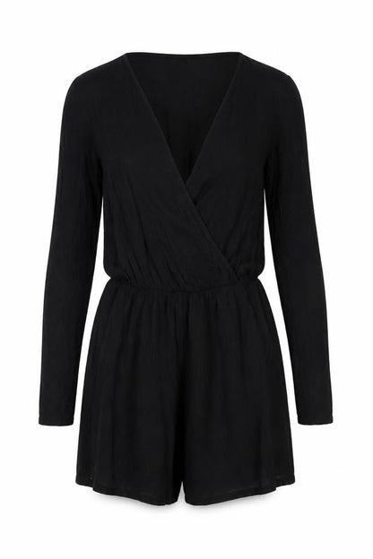 Womens UK Size 10 I SAW IT FIRST One-Piece Black Playsuit