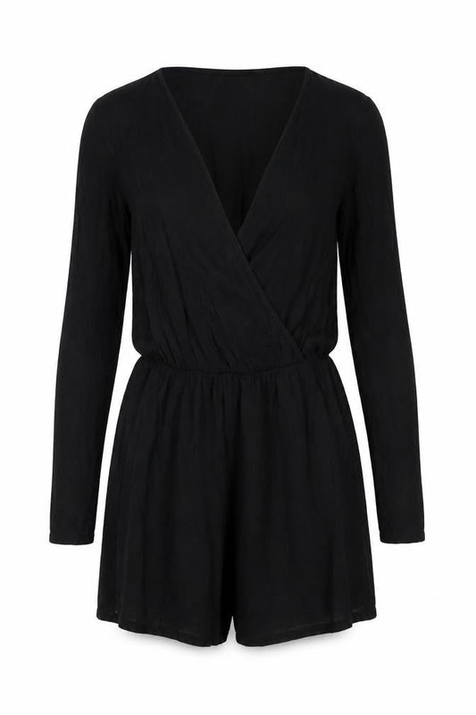 Womens UK Size 10 I SAW IT FIRST One-Piece Black Playsuit
