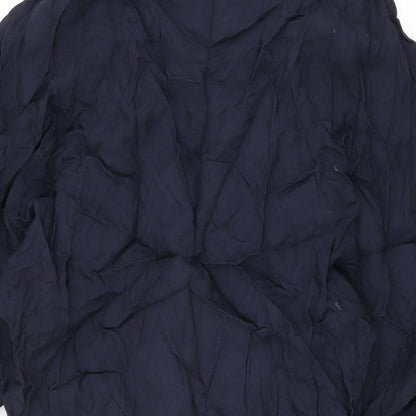 Womens UK Size XS Zara Blue Basic T-Shirt