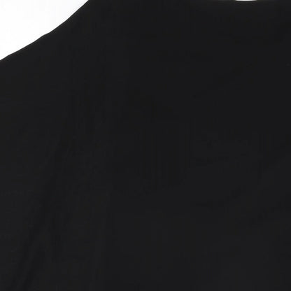 Womens UK Size M Wallis Black Basic Blouse