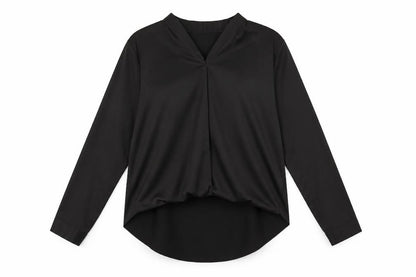 Womens UK Size M Glamorous Black Basic Blouse