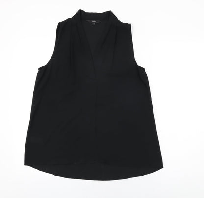 Womens UK Size 14 NEXT Black Basic Blouse