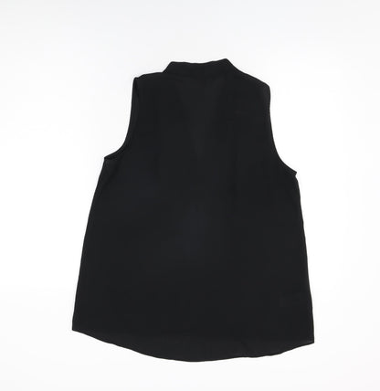 Womens UK Size 14 NEXT Black Basic Blouse