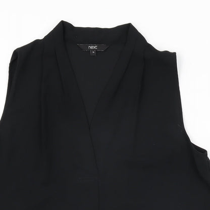 Womens UK Size 14 NEXT Black Basic Blouse