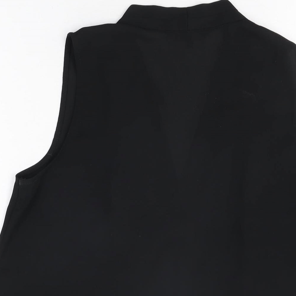 Womens UK Size 14 NEXT Black Basic Blouse