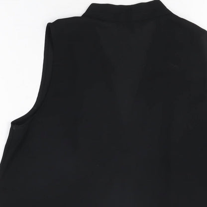 Womens UK Size 14 NEXT Black Basic Blouse