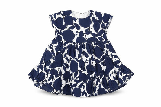 Gap Girls White Floral Cotton A-Line Size 0-3 Months Round Neck Zip