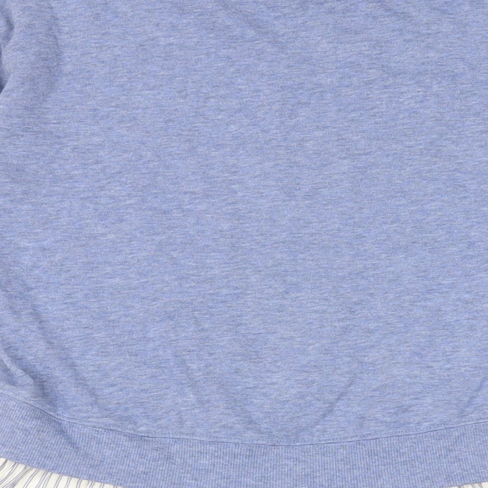 Gap Girls Blue Cotton Tunic Sweatshirt Size 10 Years Pullover