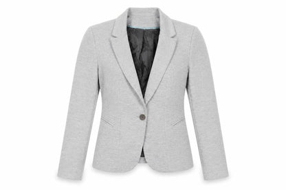 Bershka Womens Grey Jacket Blazer Size M Button
